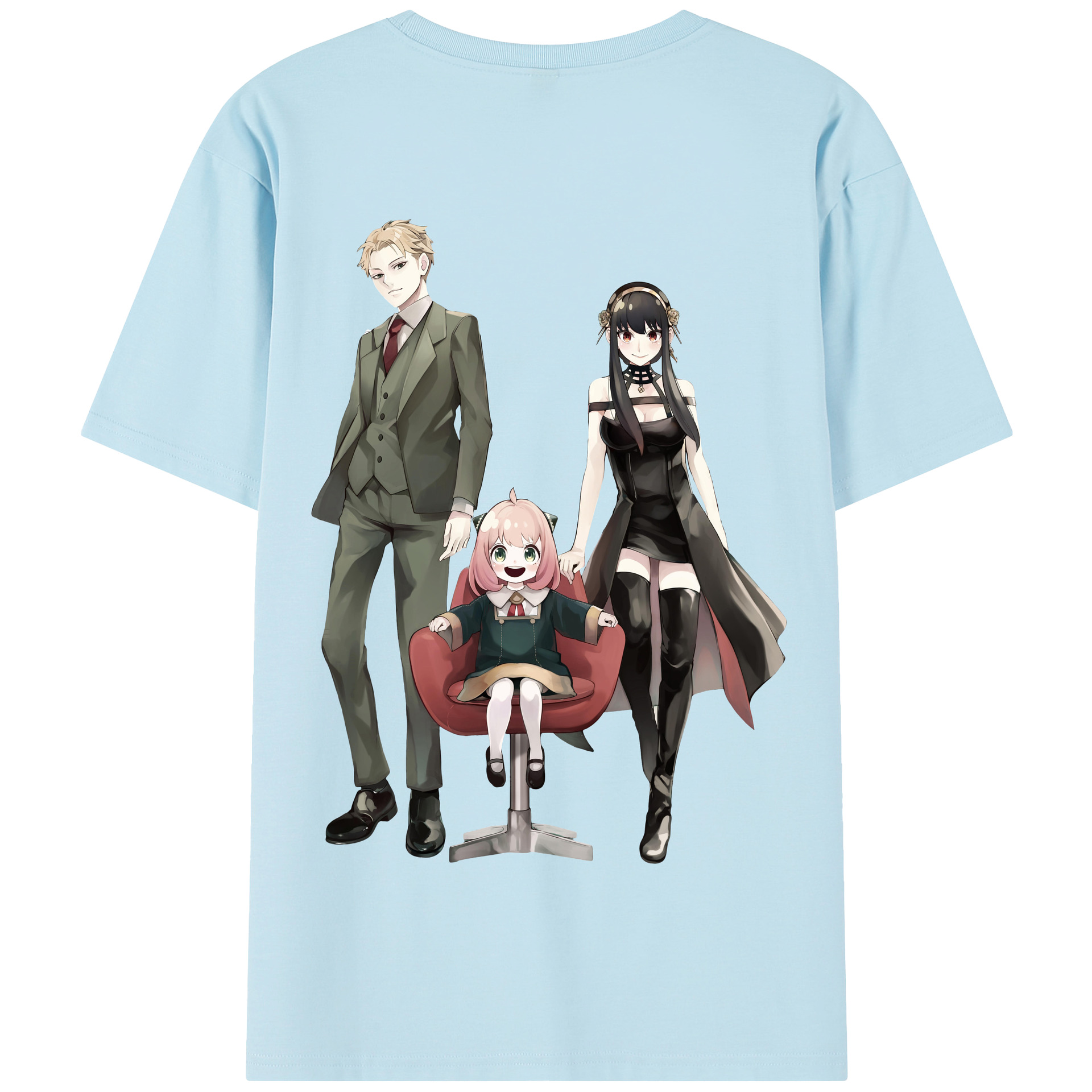 （画像用） SPY×FAMILY间谍家家酒 綿100％半袖Tシャツ（背面プリント）